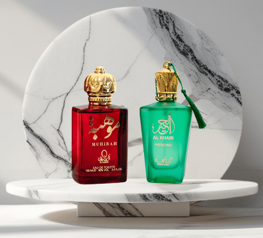 Set 2 parfumuri ARABESTI de Dama 100ML - MUHIBAH - AL KHAIR - Parfumuri de vis