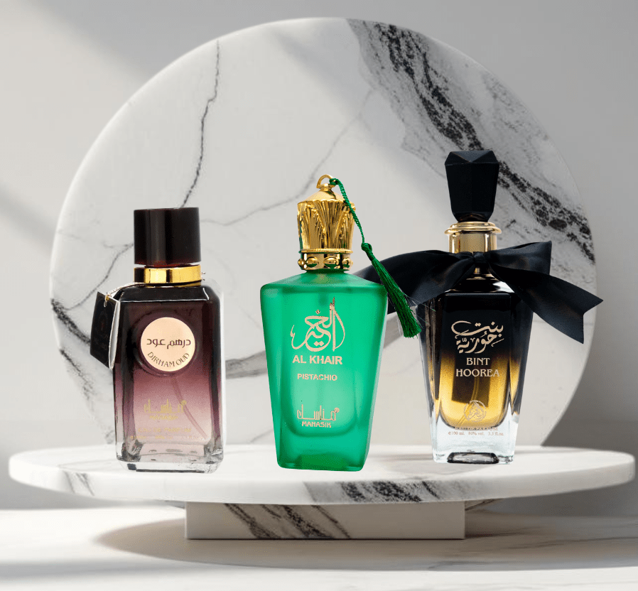 Set 3 parfumuri ARABESTI de Dama 100ML - BINT - AL KHAIR - DIRHAM - Parfumuri de vis
