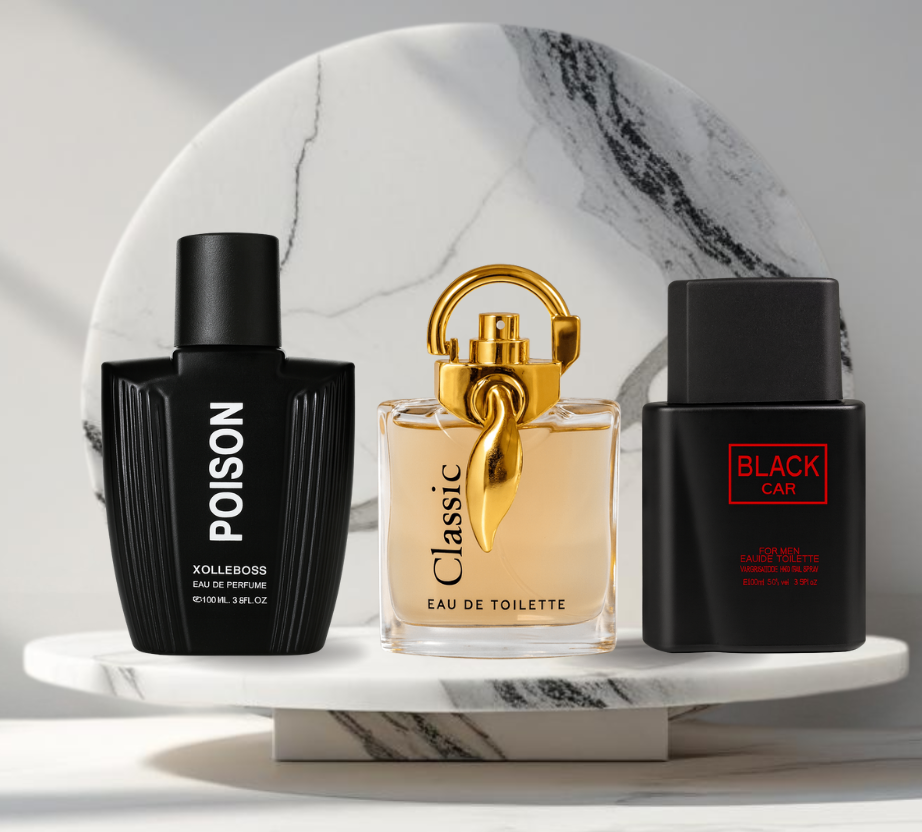 Set 3 Parfumuri de Barbati de 100ML - CLASSIC - POISON - BLACK
