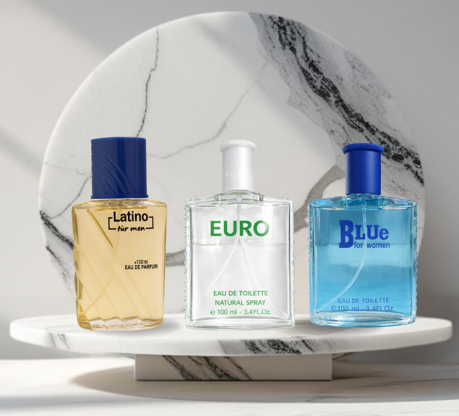 Set 3 parfumuri de Barbati 100ML - LATINO - EURO - BLUE FOR MEN