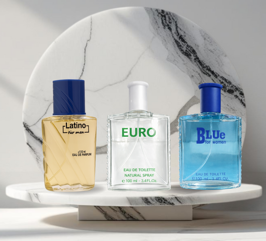Set 3 parfumuri de Barbati 100ML - LATINO - EURO - BLUE FOR MEN