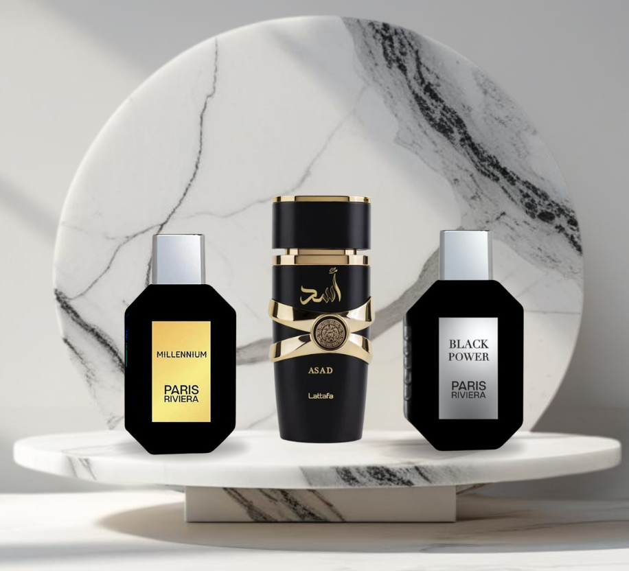 Set 3 parfumuri ARABESTI de Barbati 100ML - ASAD - MILLENNIUM - BLACK POWER
