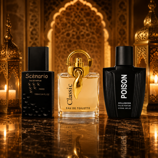 Set 3 parfumuri de Barbati 100ML - CLASSIC - POISON - SCENARIO