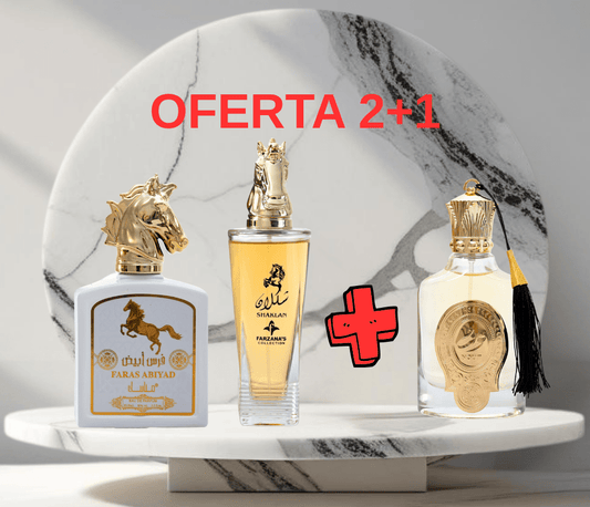 OFERTA 2+1 parfumuri ARABESTI de Barbati 100ML - FARAS - SHAKLAN - NOUF - Parfumuri de vis