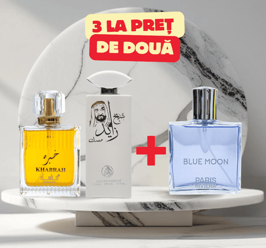 OFERTA 2+1 parfumuri ARABESTI de Barbati 100ML - KHABRAH - SHEIKH MUSK - BLUE MOON - Parfumuri de vis