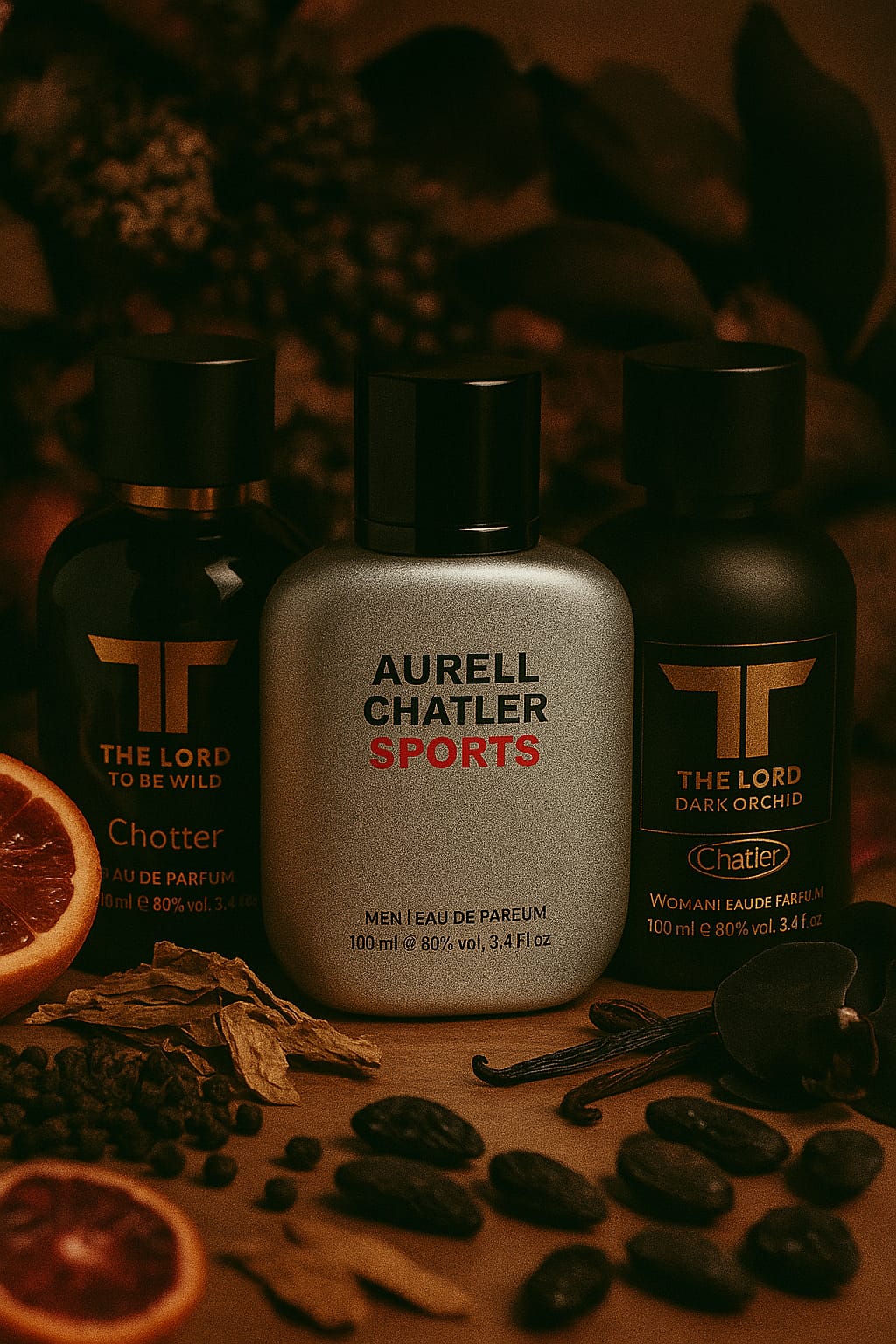 Set 3 Parfumuri | 100ML | To Be Wild , Aurell Sports , Dark Orchid - Parfumuri de vis