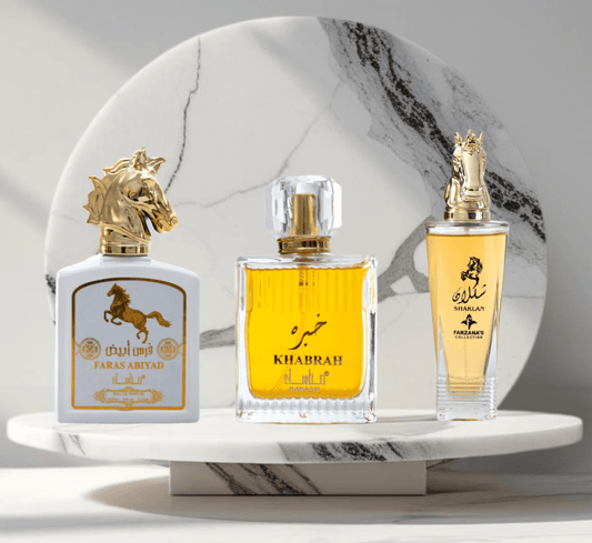 Set 3 parfumuri ARABESTI de Barbati 100ML - FARAS - SHAKLAN - KHABRAH - Parfumuri de vis