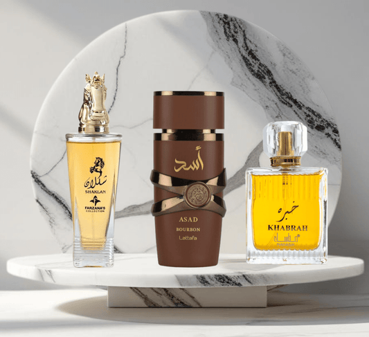 Set 3 parfumuri ARABESTI de Barbati 100ML - LATTAFA - SHAKLAN - KHABRAH - Parfumuri de vis