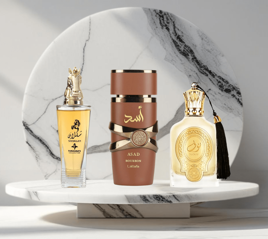 Set 3 parfumuri ARABESTI de Barbati 100ML - LATTAFA - SHAKLAN - NOUF - Parfumuri de vis