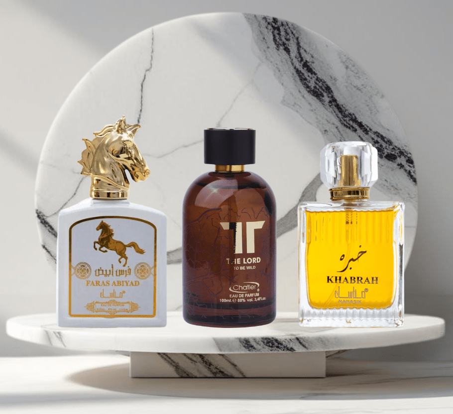 Set 3 parfumuri ARABESTI de Barbati 100ML - THE LORD - KHABRAH - FARAS - Parfumuri de vis