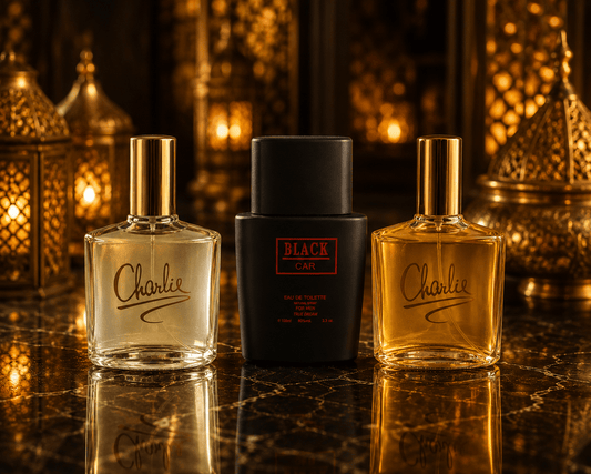 Set 3 Parfumuri de Bărbați 100ML - BLACK CAR - CHARLIE WHITE - CHARLIE BLACK - Parfumuri de vis