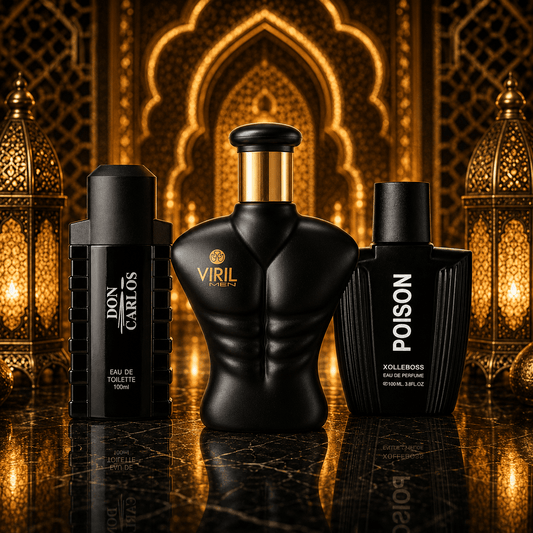 Set 3 parfumuri de Barbati 100ML - BLACK VIRIL - DON CARLOS - POISON - Parfumuri de vis