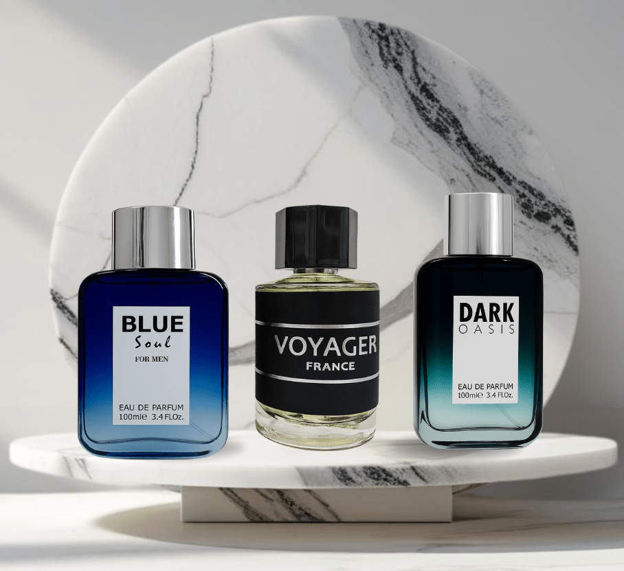 Set 3 parfumuri de Barbati 100ML - BLUE SOUL - VOYAGER - DARK OASIS - Parfumuri de vis