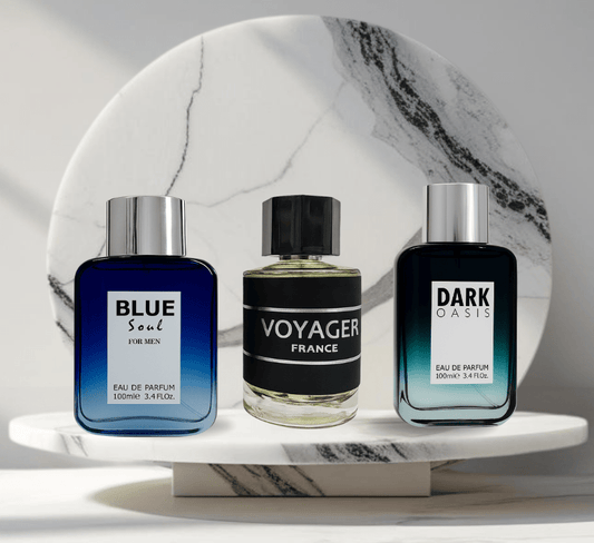 Set 3 parfumuri de Barbati 100ML - BLUE SOUL - VOYAGER - DARK OASIS - Parfumuri de vis
