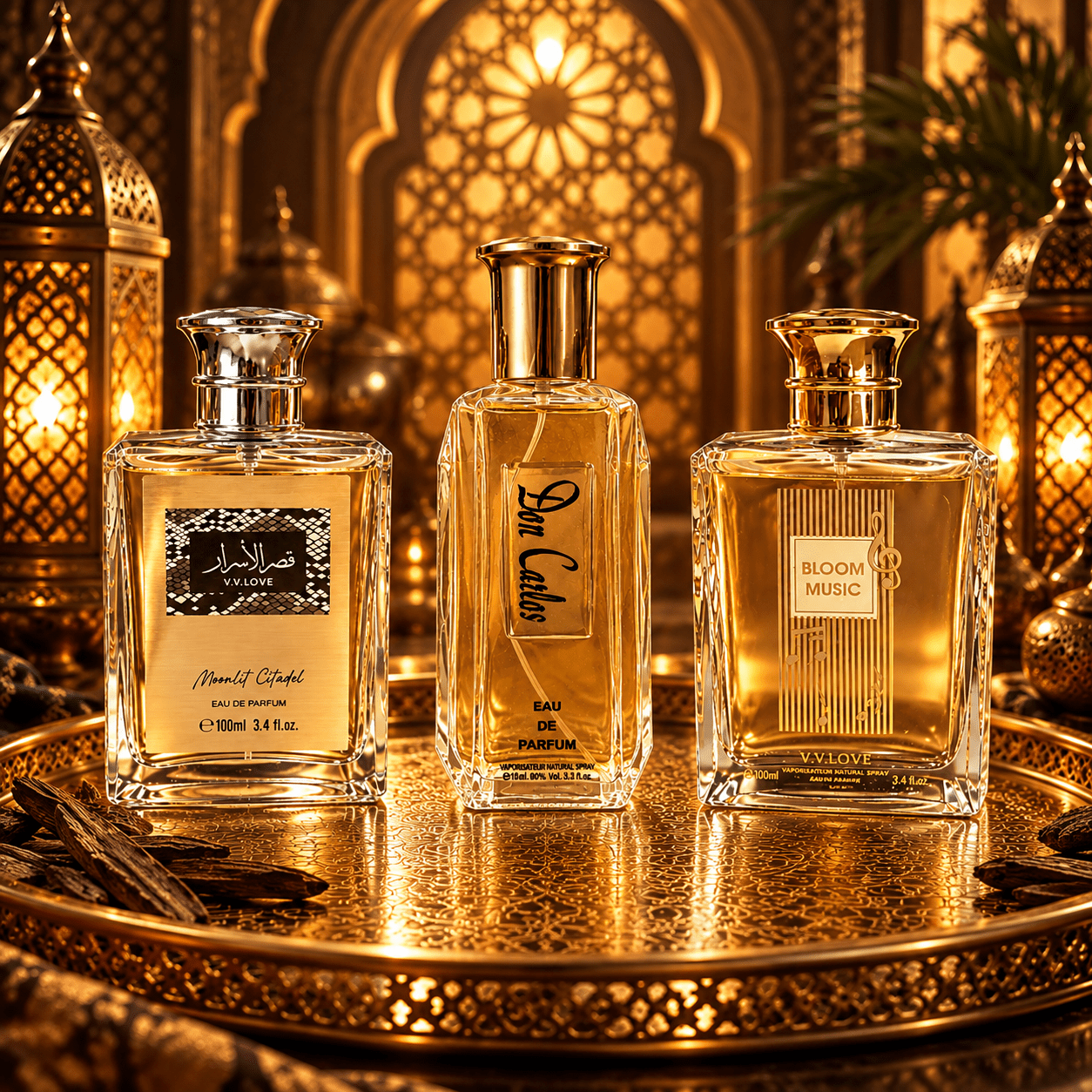 Set 3 Parfumuri de Bărbați 100ML - DON CARLOS - MOONLIGHT - BLOOM - Parfumuri de vis