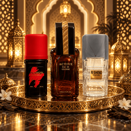 Set 3 Parfumuri de Bărbați 100ML - PASSION - RI SHENG - ACTIVE - Parfumuri de vis