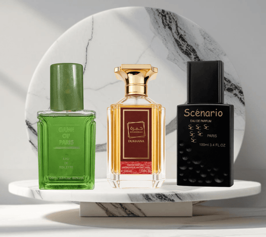 Set 3 Parfumuri de Bărbați 100ML - SCÉNARIO - PARIS - DUKHANA - Parfumuri de vis