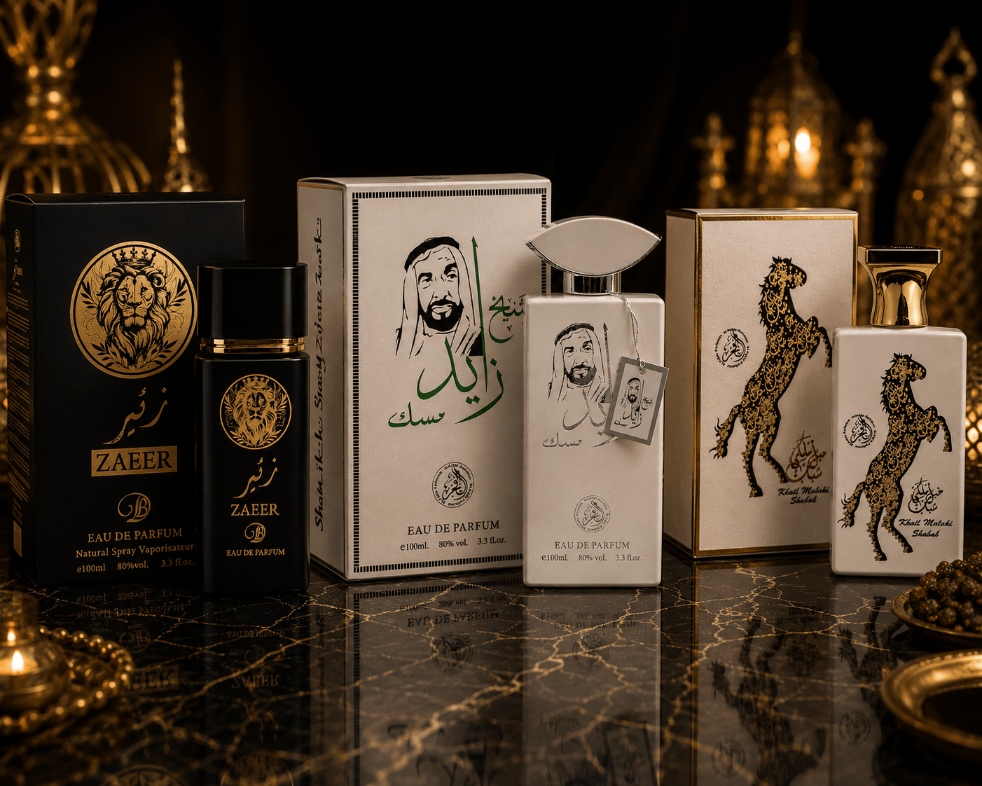 Set 3 Parfumuri de Bărbați 100ML - SHEIKH MUSK - ZAEER - KHAIL MALAKI - Parfumuri de vis