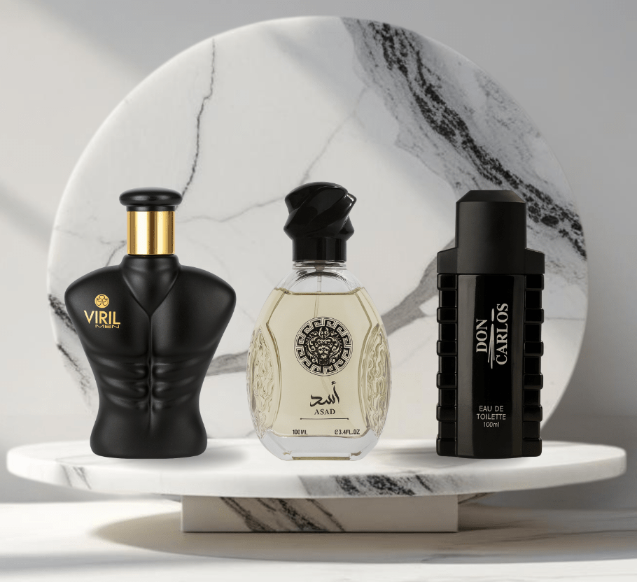Set 3 Parfumuri de Barbati de 100ML - ASAD XERR - DON CARLOS BLACK - BLACK VIRIL MEN - Parfumuri de vis