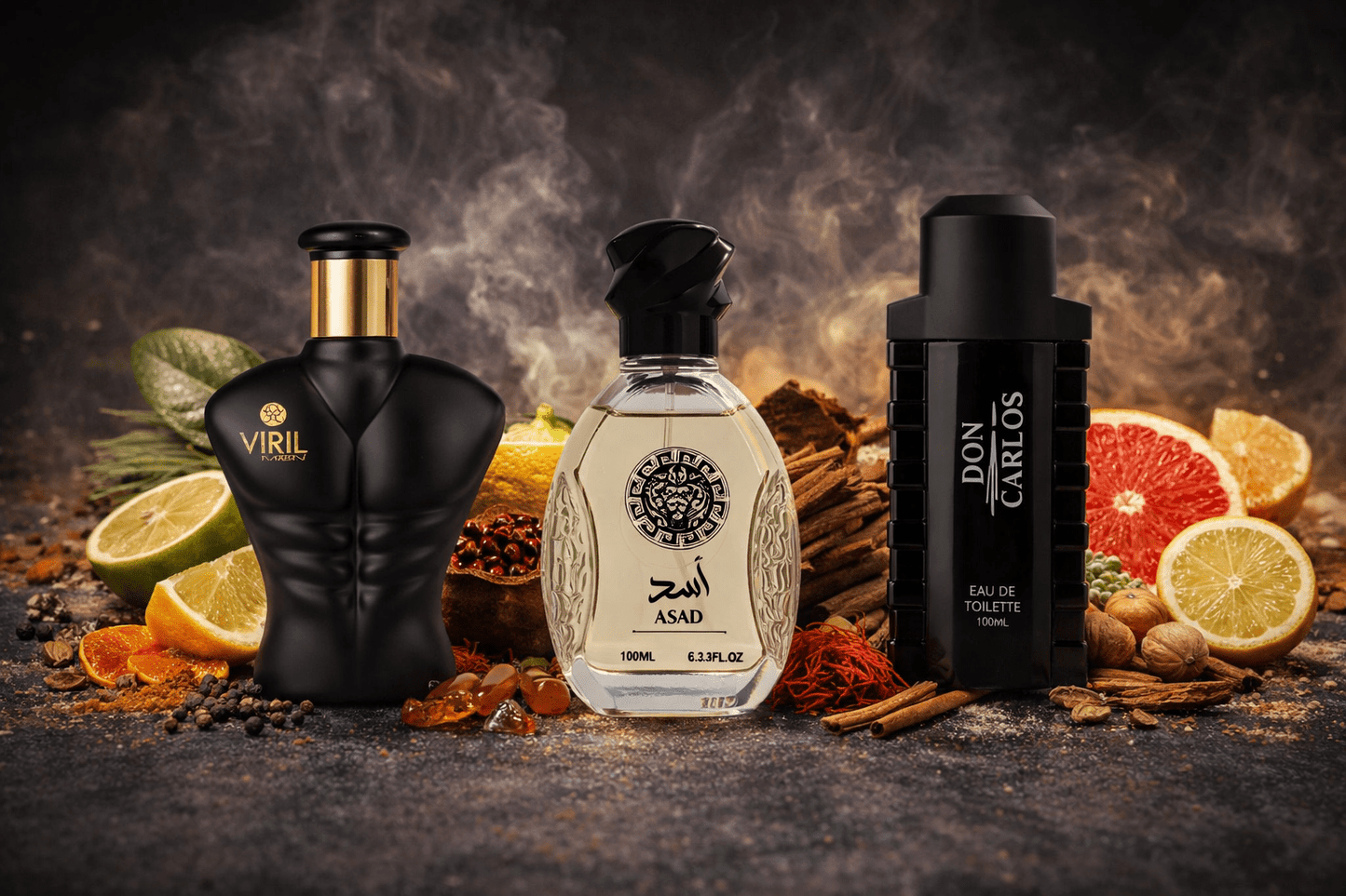 Set 3 Parfumuri de Barbati de 100ML - ASAD XERR - DON CARLOS BLACK - BLACK VIRIL MEN - Parfumuri de vis