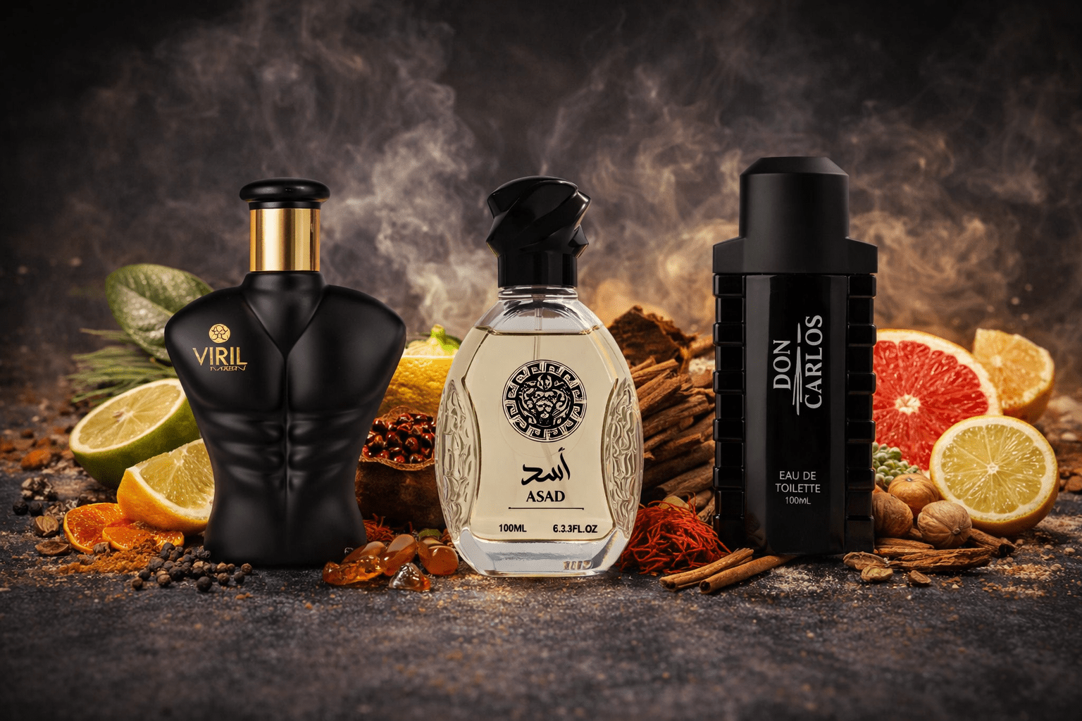 Set 3 Parfumuri de Barbati de 100ML - ASAD XERR - DON CARLOS BLACK - BLACK VIRIL MEN - Parfumuri de vis