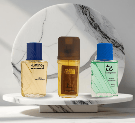 Set 3 Parfumuri de Barbati de 100ML - LATINO - BLUE TE - COBRA - Parfumuri de vis