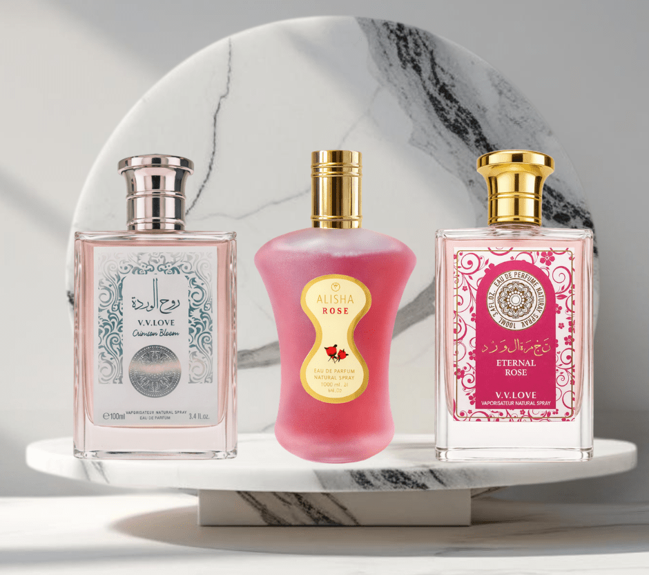 Set 3 parfumuri de DAMA 100ML - ALISHA - ETERNAL - CRIMSON - Parfumuri de vis