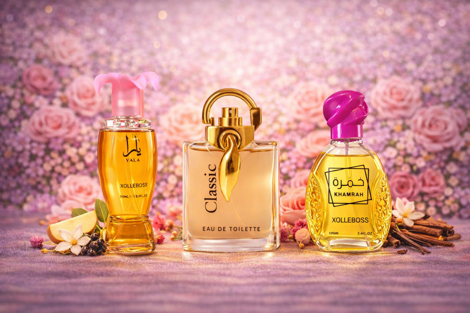 Set 3 Parfumuri de Dama 100ML - CLASSIC - YARA - KHAMRAH - Parfumuri de vis