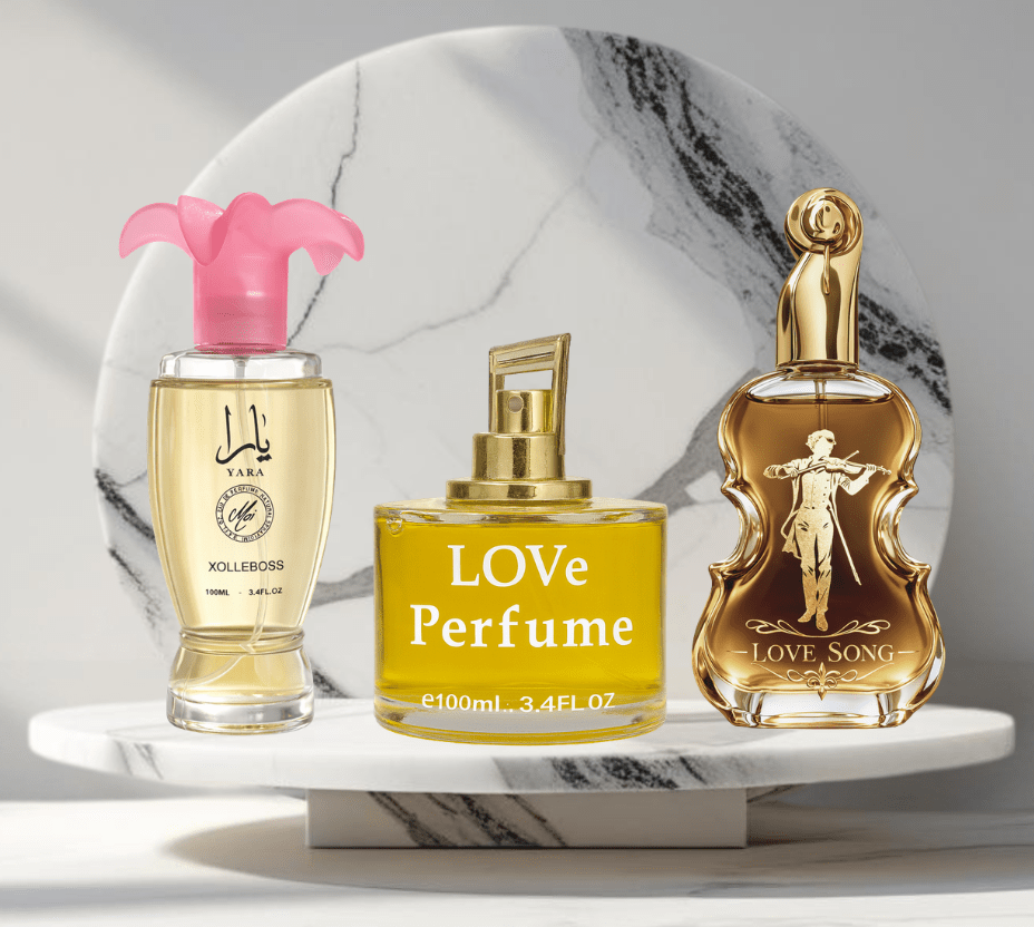 Set 3 Parfumuri de Dama 100ML - LOVE SONG - YARA - LOVE PERFUME - Parfumuri de vis