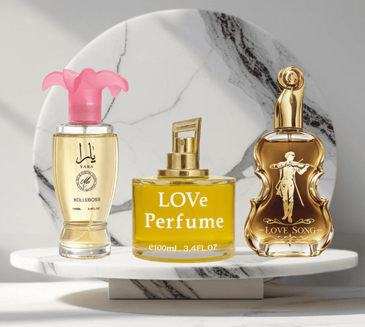 Set 3 Parfumuri de Dama 100ML - LOVE SONG - YARA - LOVE PERFUME - Parfumuri de vis