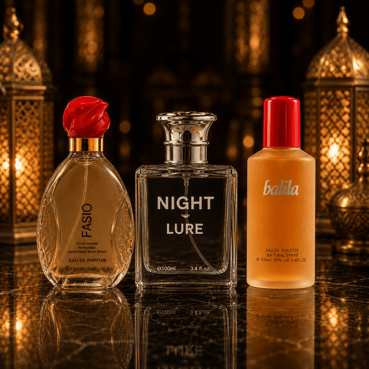 Set 3 Parfumuri de Damă 100ML - NIGHT LURE - BALIBA PARIS - FASIO ESSENCE - Parfumuri de vis