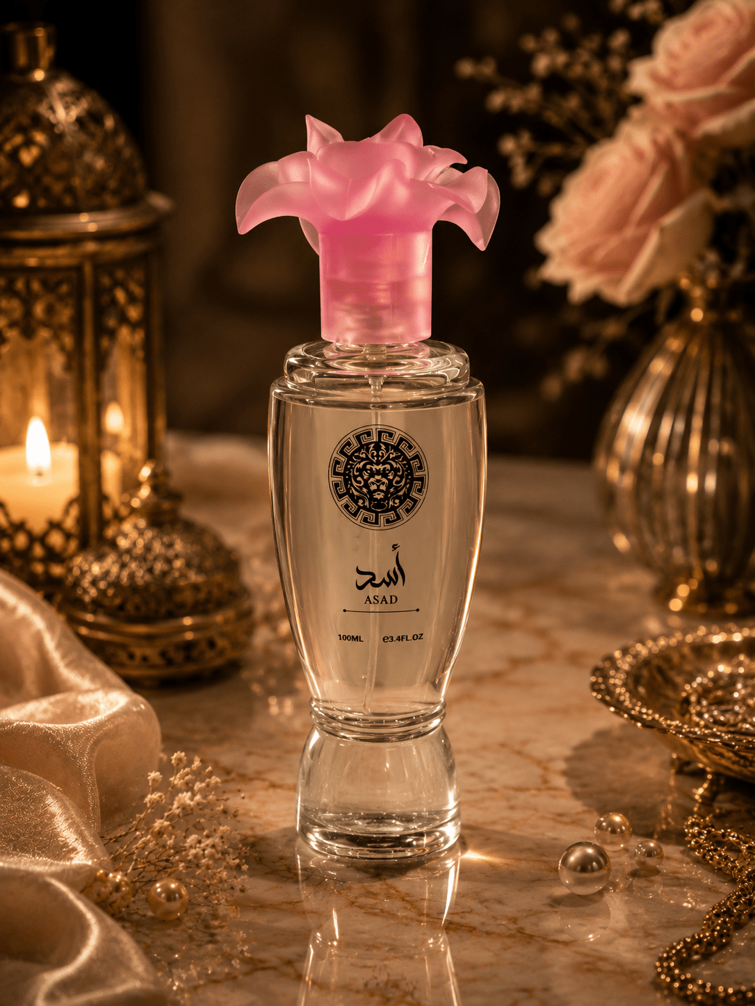 Set 3 Parfumuri de Damă 100ML - RED ROSE - ROMANTIC NIGHTS - ASAD - Parfumuri de vis