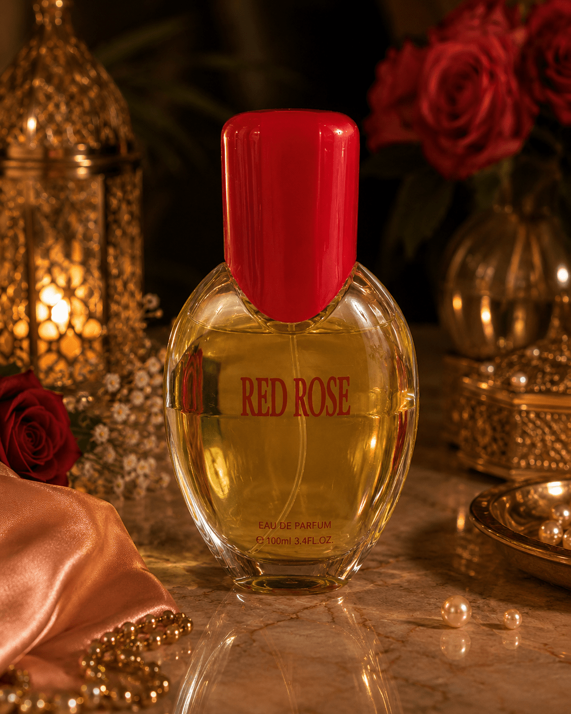 Set 3 Parfumuri de Damă 100ML - RED ROSE - ROMANTIC NIGHTS - ASAD - Parfumuri de vis
