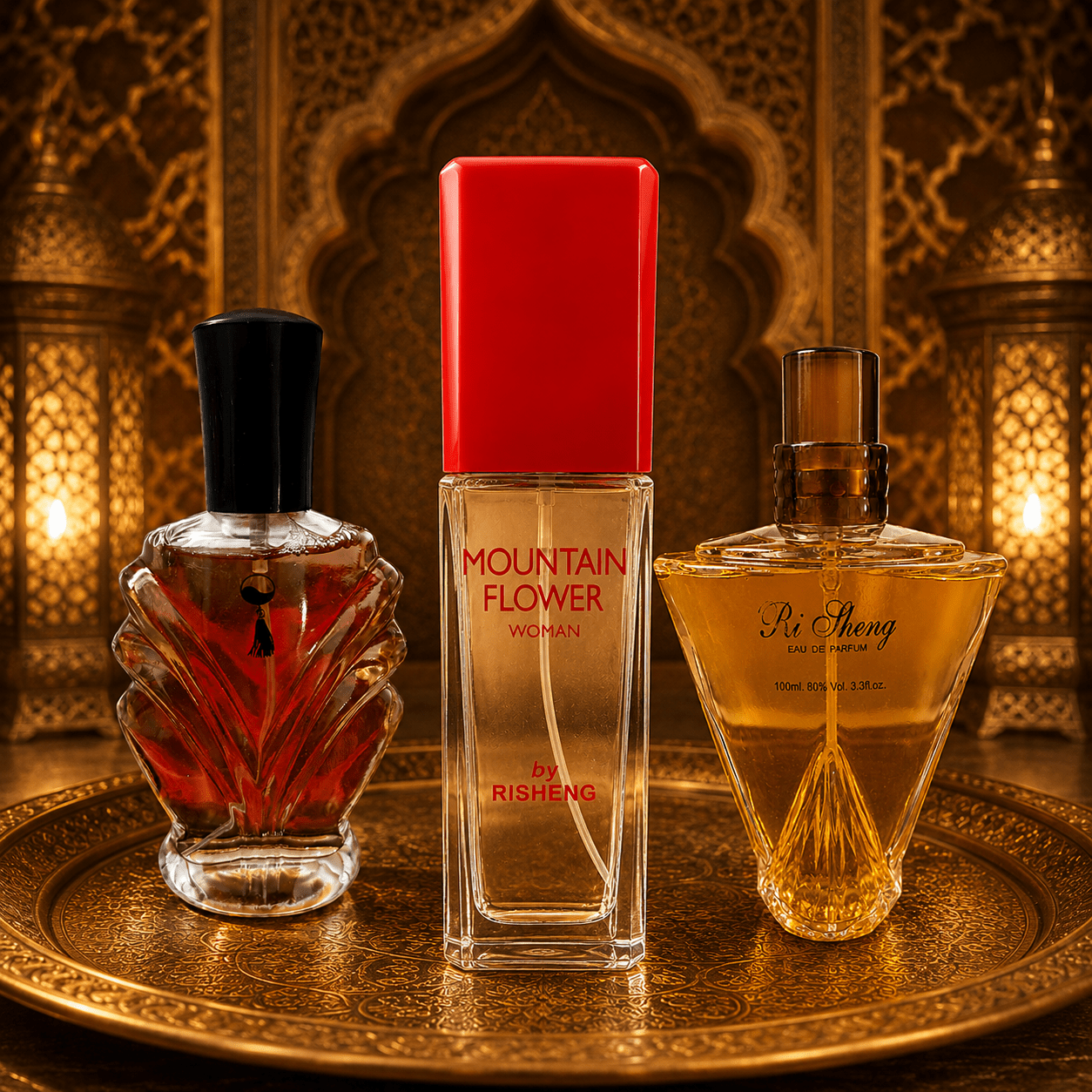 Set 3 Parfumuri de Damă 100ML - RI ZHENG - FOR ALWAYS - MOUNTAIN FLOWER - Parfumuri de vis