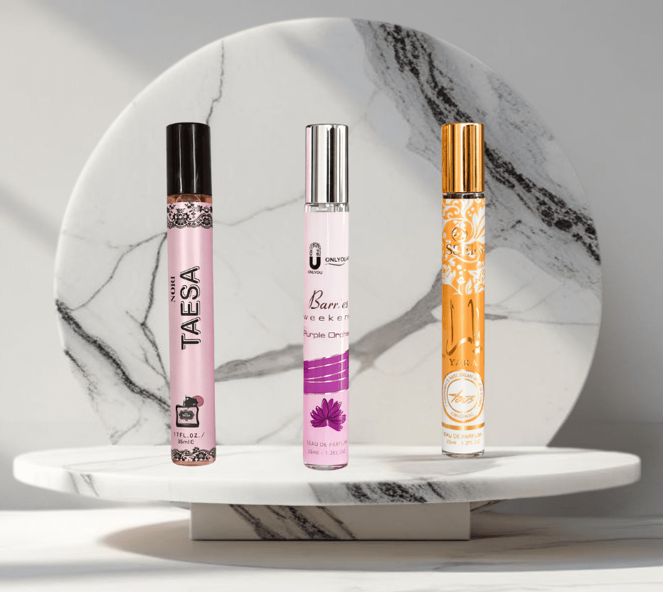 Set 3 Parfumuri de Damă – Yara Tus, Barries Weekend Purple & Taesa Nori 35ML - Parfumuri de vis