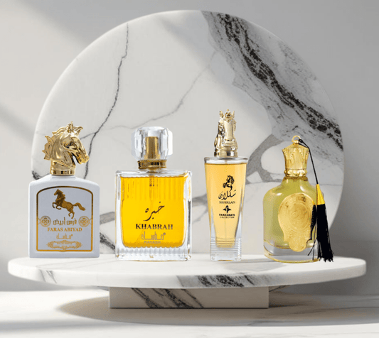 Set 4 parfumuri ARABESTI de Barbati 100ML - SHAKLAN - KHABRAH - NOUF - FARAS ABYAD - Parfumuri de vis