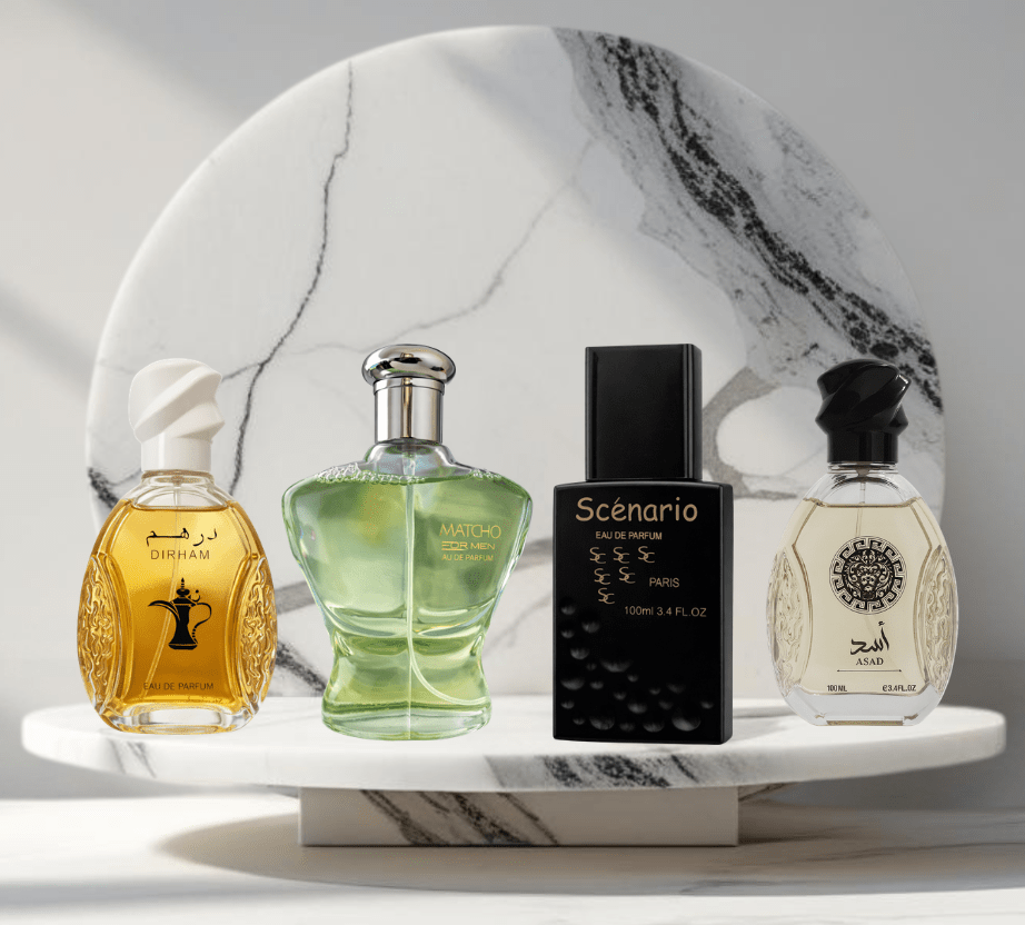 Set 4 Parfumuri de Barbati 100ML - MATCHO - ASAD - SCENRARIO - DIRHAM - Parfumuri de vis
