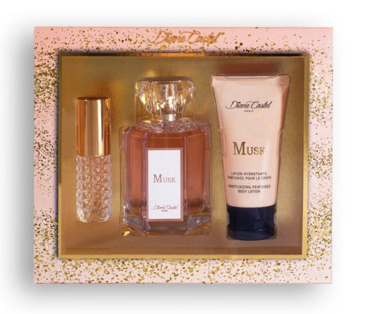 Set cadou 3 produse So Musk, apă de parfum + gel de dus + mini parfum - Parfumuri de vis